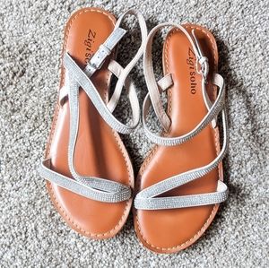 Zigi Soho rhinestone sparkle sandals